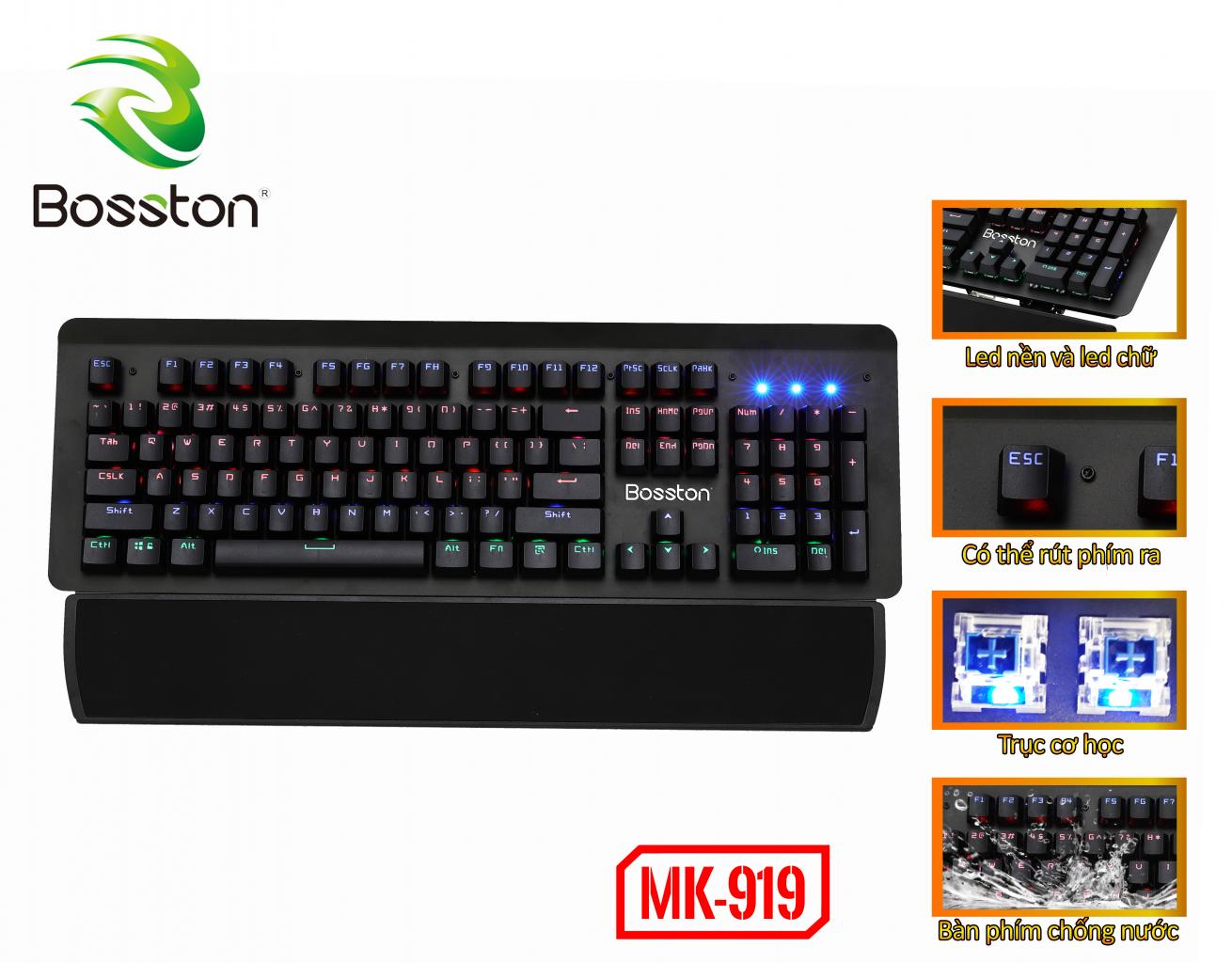 KB BOSSTON MK919 PHÍM CƠ USB